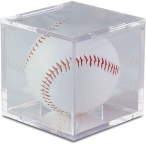 Baseball Clear Square UV Holder