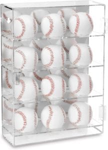 Acrylic Mountable Baseballs Display Case Cabinet