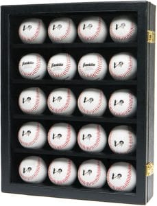 20 Baseball Display Case Wall Mount
